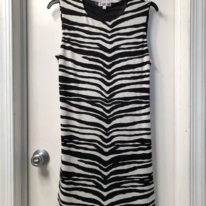 Jennifer Lopez Zebra Print Cut Out dress Large